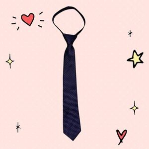 Nordstrom Kids Dark Blue Geometric Tie